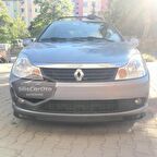 Renault Symbol 2008-2012 Thalia Uyumlu Üniversal Laguna Lip Esnek Ön Lip 2 Parça Tampon Altı Dil Karlık Ön Ek