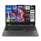 Lenovo LOQ 15IAX9 i5-12600HX 12 GB 256 GB SSD 6GB RTX3050 15.6" 144Hz FHD FreeDos Gaming Laptop 83GS00P5TRAT1
