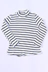 KIZ ÇOCUK BOĞAZLI TRİKO BADİ ÇİZGİLİ C41