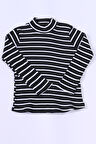 KIZ ÇOCUK BOĞAZLI TRİKO BADİ ÇİZGİLİ C41