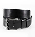 Erkek Siyah Çift Dilli Spor Kemer 1801295