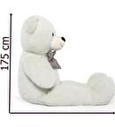 SOLE 175 cm Papyonlu DEV Boy Peluş Ayı - % 100 YERLİ