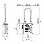 Yale Kablolu Şifreli Asma Kilit TSA Onaylı