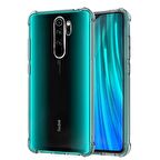 Smcase Xiaomi Redmi Note 8 Pro Kılıf Darbe Korumalı Silikon  Tam Kapatan Cam