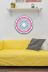 Mandala Desenli Ahşap Tablo Modeli, Ev, Oturma Odası, Salon, Ofis Şık Duvar Dekorasyonu