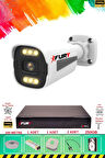 FURY 1 Kameralı 6 Warm Led Gece Renkli Görüş-Cepten İzle-Su Geçirmez Güvenlik Kamerası Seti 250GB