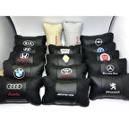 Renault Lüks Deri Oto Yastık Boyun Yastığı