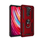 Smcase Xiaomi Redmi Note 8 Pro Kılıf Vega Yüzüklü Tank Kapak  Nano Ekran Koruyucu