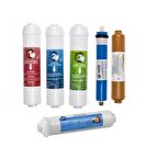 Sulook Kapalı Kasa Su Arıtma Cihazlarına Uyumlu 6'lı Filtre Seti Vontron Membranlı