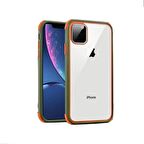 Smcase iPhone 11 Kılıf Mat Arkası Şeffaf Süper Silikon  Nano Ekran Koruyucu