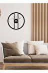 Artroya Modern Art Metal Saat -Ev Ofis  - 40 x 40 - cm - Siyah - CLOCK-054
