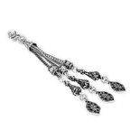 Altıgen Anadolu Motifi Temalı Foxtail Zincirli Üç Kamçılı Kararmaz Metal Püskül