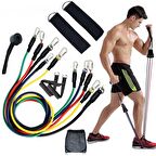 Clifton 11 Parça Çok Fonksiyonlu Pilates Ve Fitness Direnç Lastiği