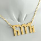 Türk Yazılı Uçlu Kolye