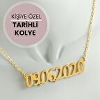 Kişiye Özel Tarih Yazılı Kolye