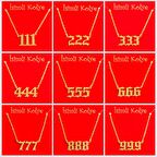 Uğurlu Rakamlar Uçlu Kolye