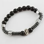Hematit Onix Doğaltaş Bileklik