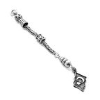 Bayrak Tasarım Kalın Zincirli 925 Ayar Gümüş Püskül