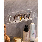 3B Trend Kendinden Yapışkanlı Şeffaf Gözlük Standı - Çekmece, Dolap, Banyo Aynası ve Araç İçi
