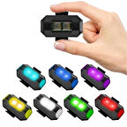 3B Trend Motosiklet Drone Bisiklet Otomotiv Şarjlı Kablosuz Mini Led Lamba Cakarlı 7 Renk Flaşlı