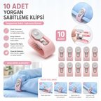 3B Trend 10 Adet Yorgan Sabitleme Klipsi Nevresim Yorgan Kaydırmaz Battaniye Çarşaf Sabitleyici