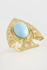 Balık Turkuaz Taşlı Yüzük