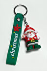 Noel Baba Yılbaşı Silikon Anahtarlık