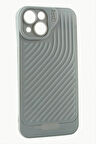 iPhone 15 6.1 Çizgili Lüx Gear Silikon Kılıf