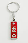 0 Rh Pozitif Kan Grubu Metal Anahtarlık