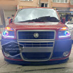 Fiat Doblo D2 2005-2010 Uyumlu Üniversal V2 Laguna Lip Esnek Ön Lip 2 Parça Tampon Altı Dil Karlık Ön Ek