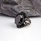 ZİRKON TAŞLI AKREP MODEL ERKEK GÜMÜŞ YÜZÜK