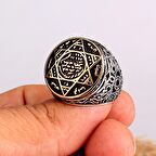 925 AYAR GÜMÜŞ MÜHRÜ SÜLEYMAN MODEL YÜZÜK