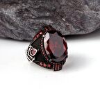 ZİRKON TAŞLI 925 AYAR GÜMÜŞ ERKEK YÜZÜK