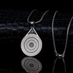 925 AYAR GÜMÜŞ ESMA-ÜL HÜSNA NAZAR AYETİ YAZILI KOLYE