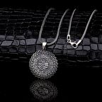 925 AYAR GÜMÜŞ FATİHA SURESİ YAZILI MODEL KOLYE