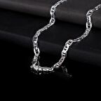 925 AYAR GÜMÜŞ FİGARO MODEL ERKEK ZİNCİR