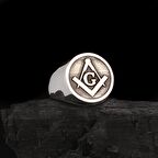 925 AYAR GÜMÜŞ MASON TASARIM GÜMÜŞ YÜZÜK