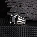 ZİRKON TAŞLI KIRMIZI RENK 925 AYAR GÜMÜŞ YÜZÜK