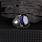 ZİRKON TAŞLI KIRMIZI RENK 925 AYAR GÜMÜŞ YÜZÜK