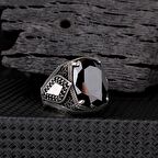 ZİRKON TAŞLI KIRMIZI RENK 925 AYAR GÜMÜŞ YÜZÜK