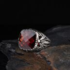 ZİRKON TAŞLI 925 AYAR GÜMÜŞ ERKEK YÜZÜK