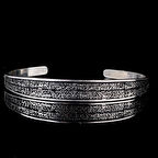 925 Ayar Gümüş Ayetel Kursi Yazılı Bileklik