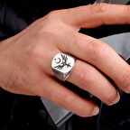 925 Ayar Gümüş Anka Kuşu Figürlü Erkek Yüzük