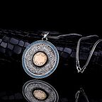 AYETEL KÜRSİ YAZILI MODEL MADALYON GÜMÜŞ KOLYE