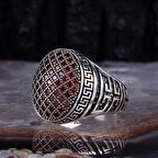 MİKRO TAŞLI 925 AYAR GÜMÜŞ ERKEK YÜZÜK