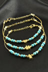 Karışık Turkuaz Boncuk Bileklik