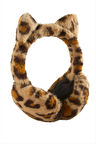 Leopar Desenli Yünlü Kışlık Kulaklık
