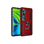 Smcase  Xiaomi Mi Note 10 Lite Kılıf Vega Yüzüklü Tank Kapak 