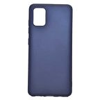 Smcase Samsung Galaxy A41 Kılıf Lüks Mat Silikon  Nano Ekran Koruyucu