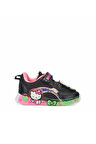 Günlük Kız Çocuk Spor Ayakkabı Hello Kitty Simli Süs Detay Işıklı Taban Lastik Bağcık Sneaker 120